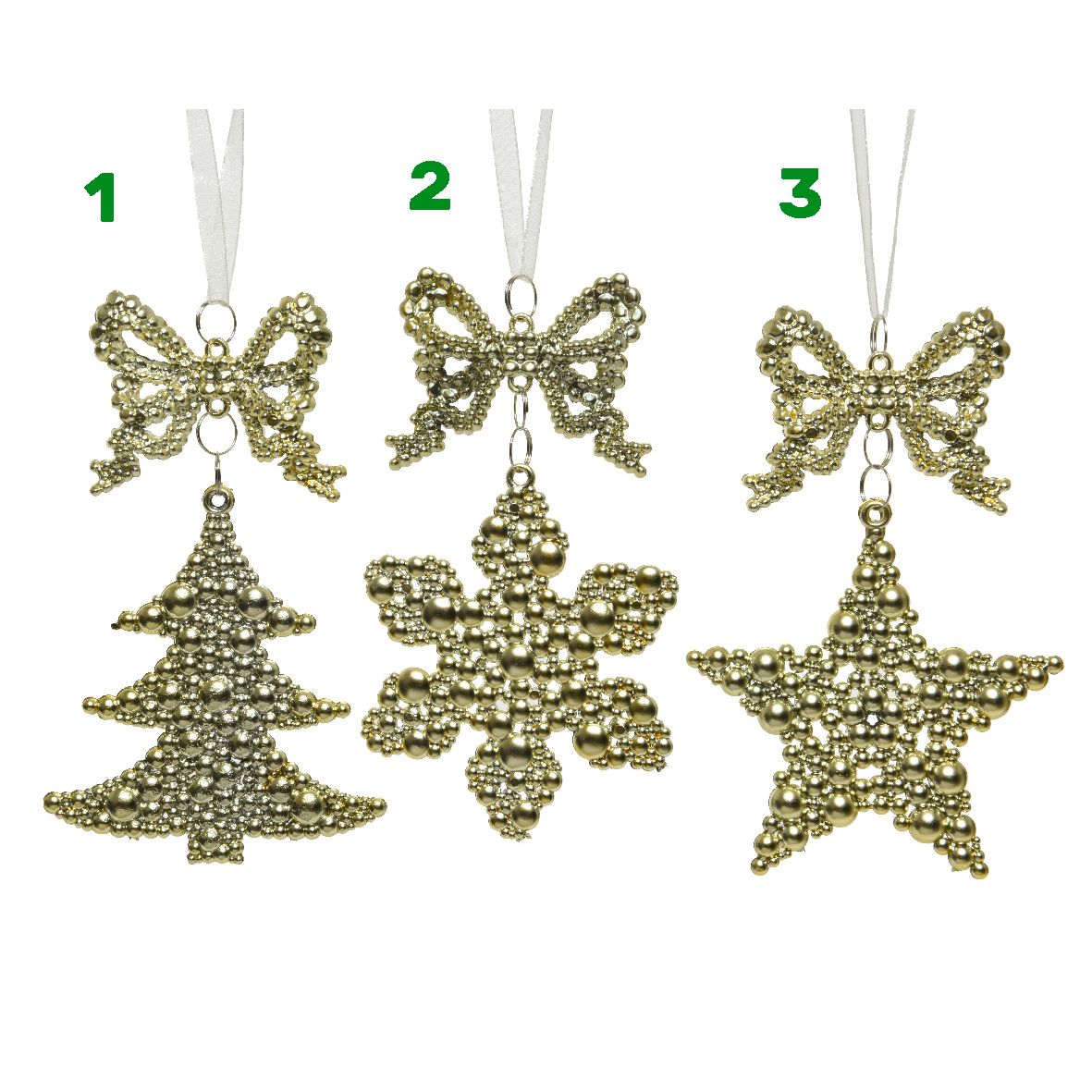 Pendagli assortiti colore oro