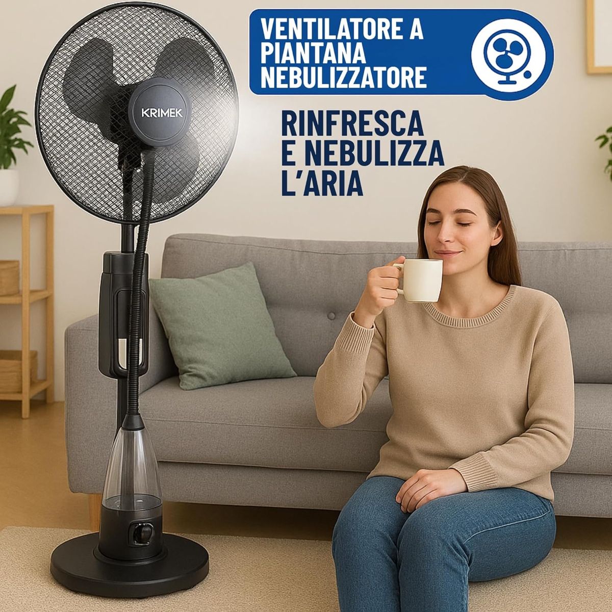Ventilatore nebulizzatore Krimex 70W 3