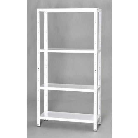 Kit scaffale 4 ripiani 75x30x145 cm