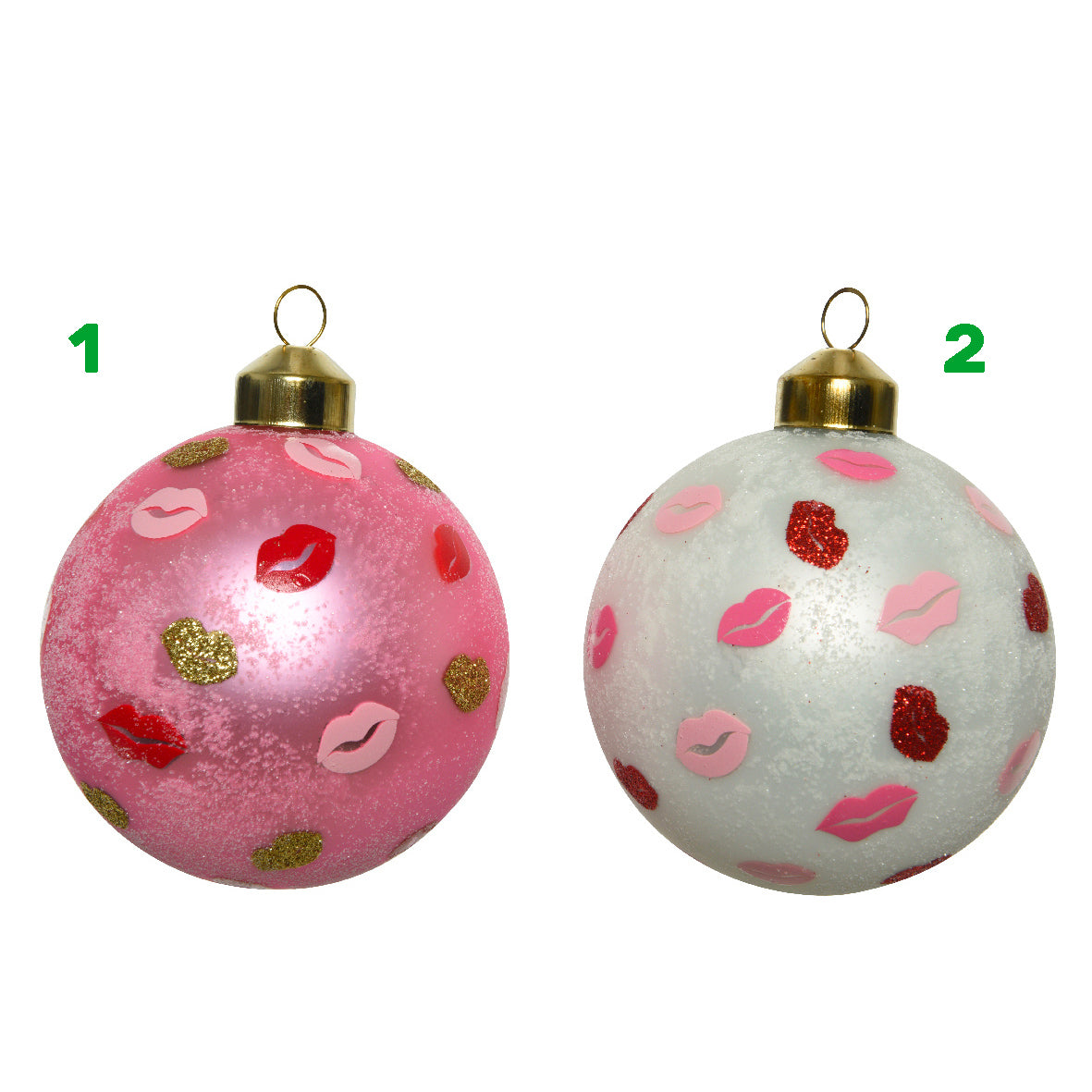 Pallina opaca kiss 8 cm