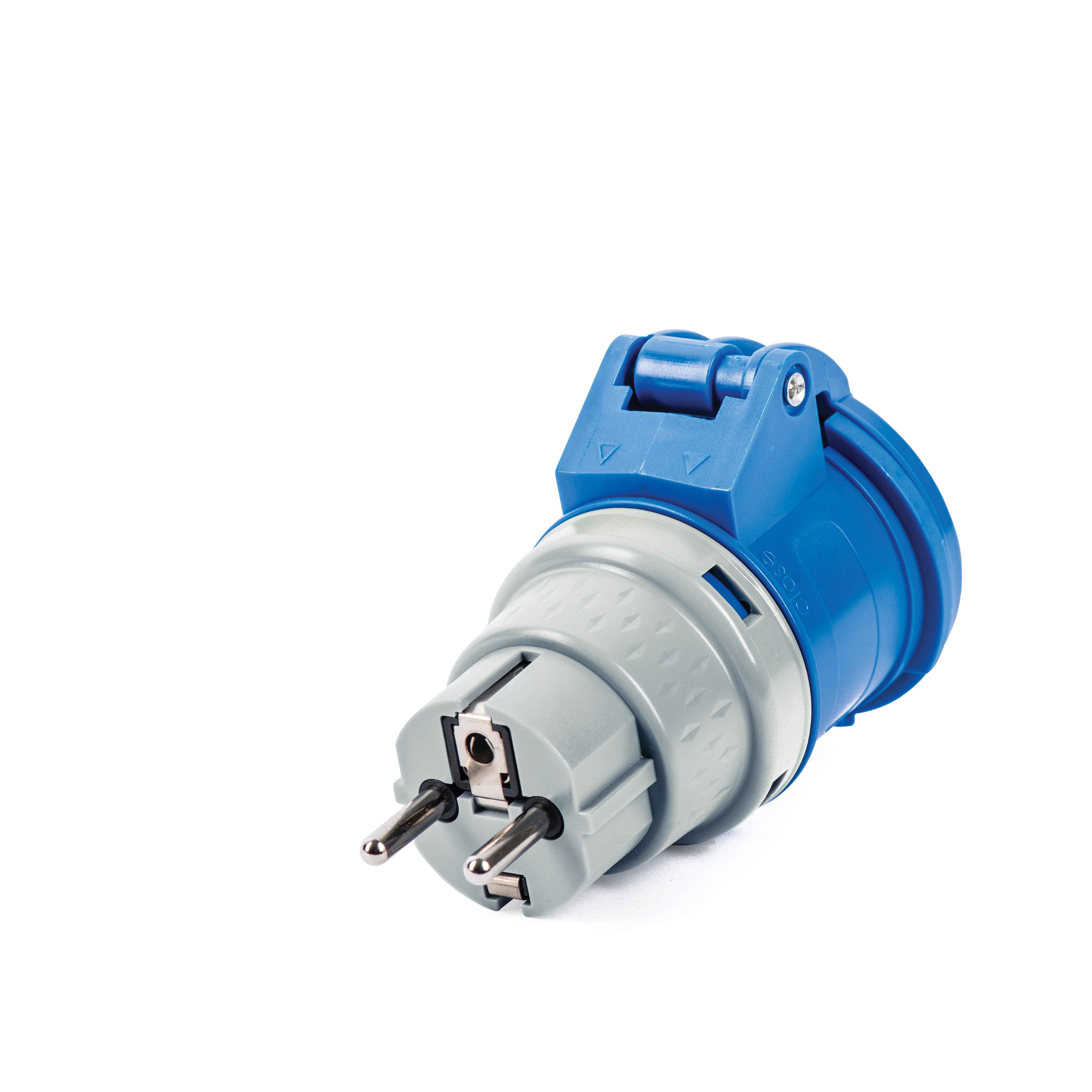 Adattatore schuko/industriale 16A