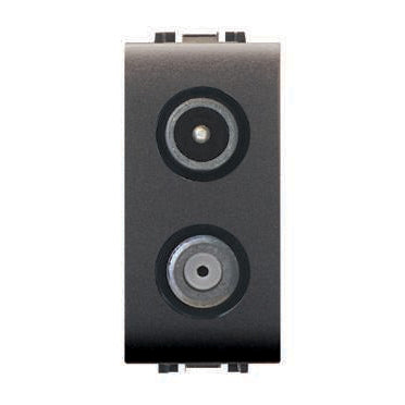 Presa Demix TVSAT nero