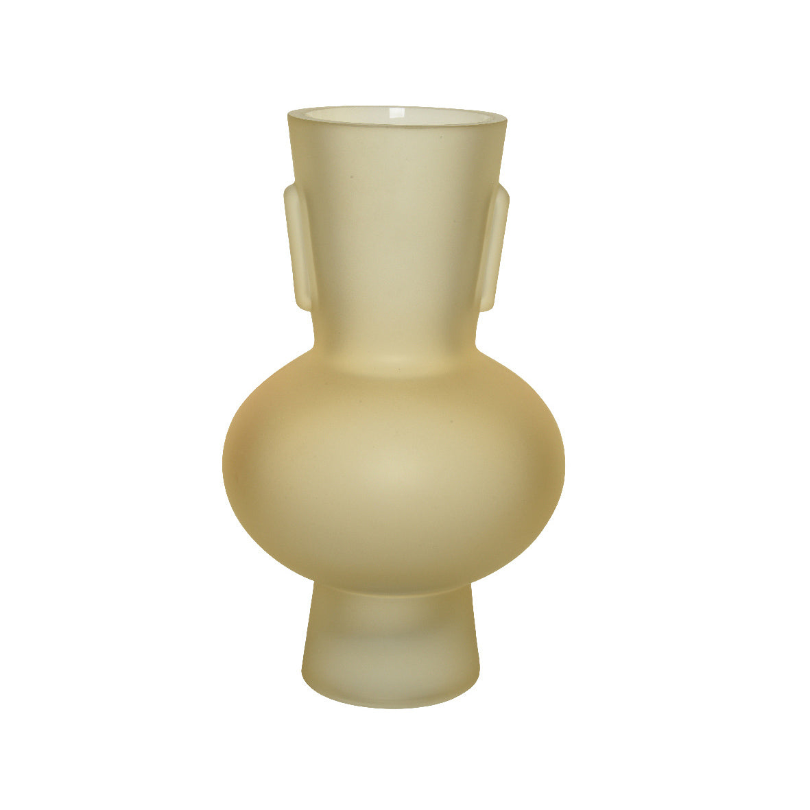 Vaso in vetro opaco oro 19x32 cm