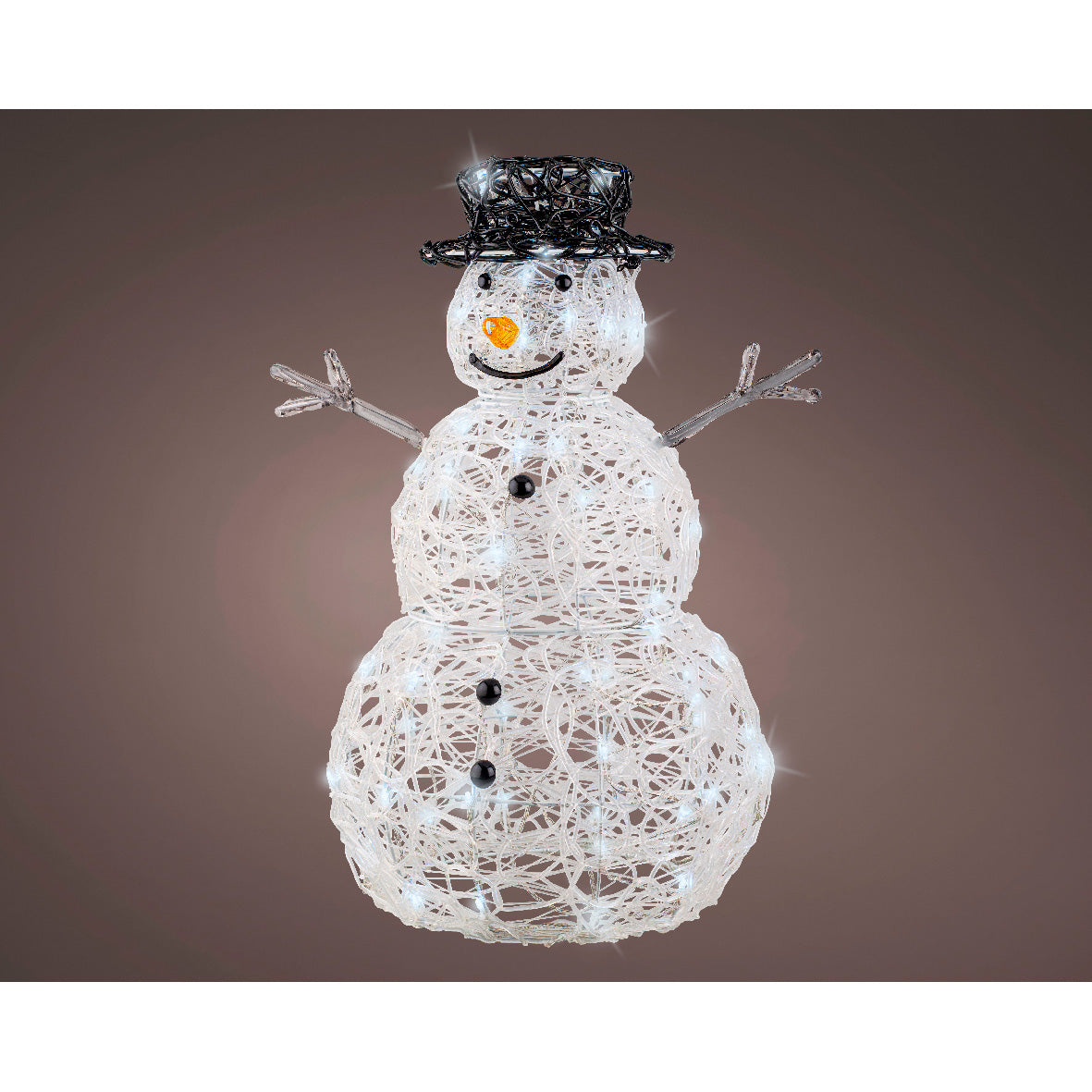 Pupazzo di neve LED 45,5x37x65 cm