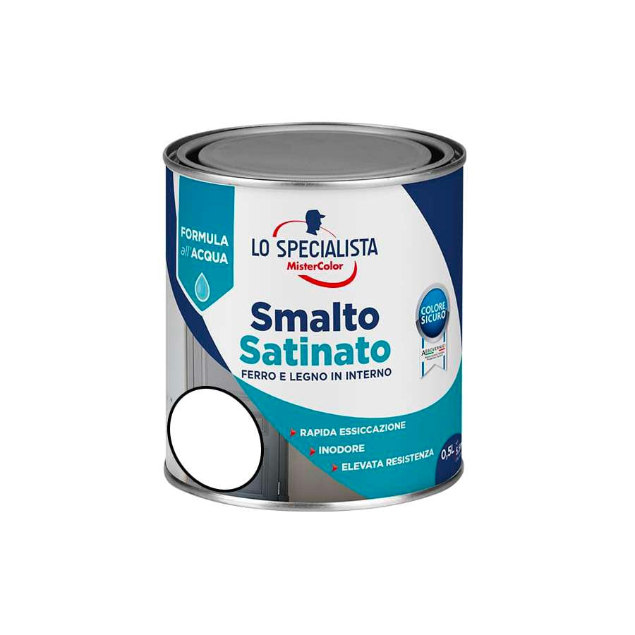 Smalto acqua satinata 0,5LT