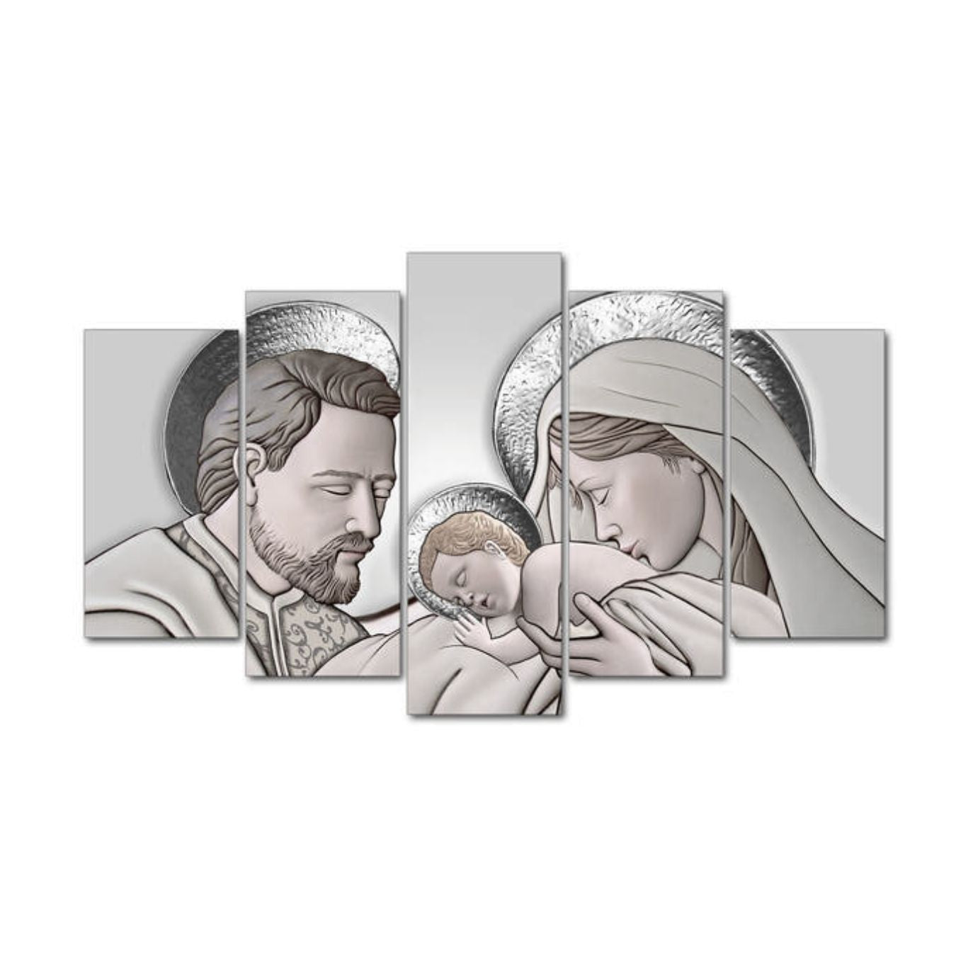 Quadro Canva The kiss Ceramic grigio 66x115 cm