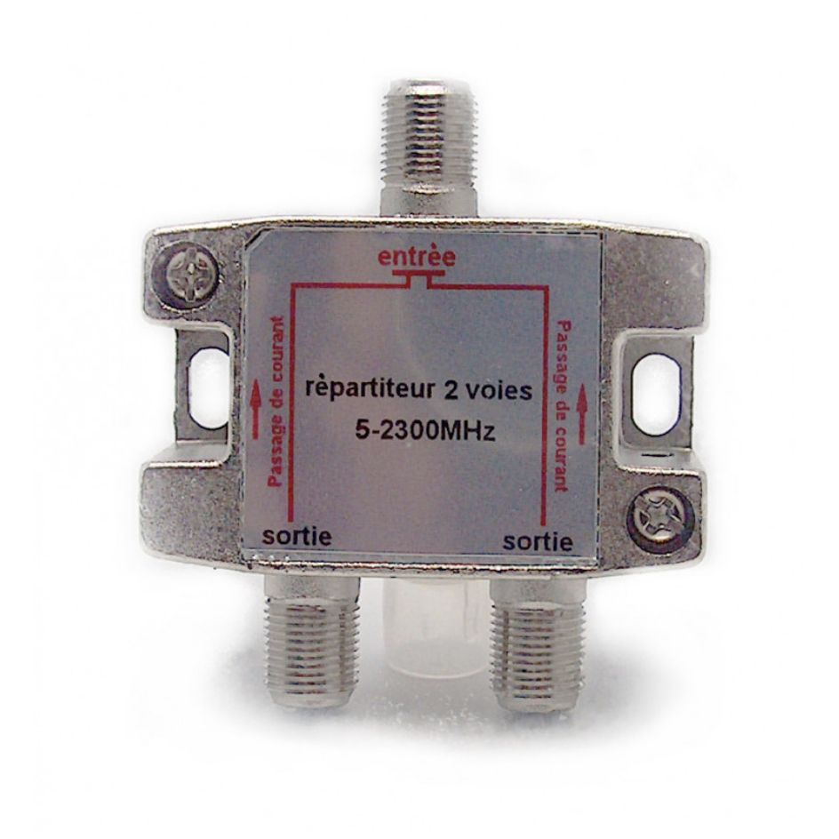 Partitore TV/SAT 1 ingresso F/2 uscite F