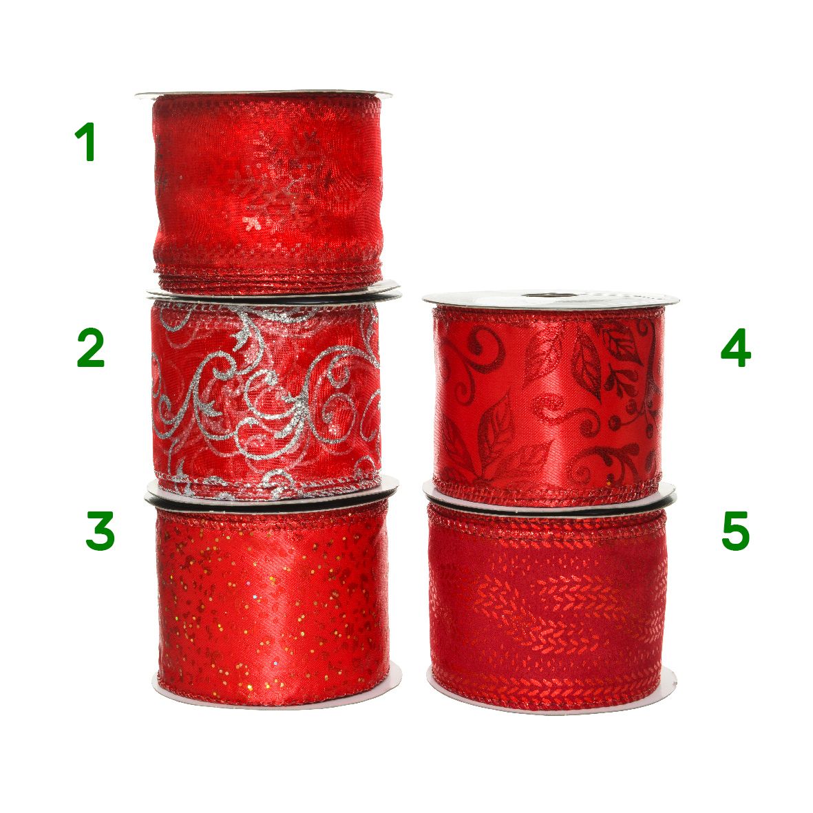 Nastro decorativo rosso Kaemingk 270 cm