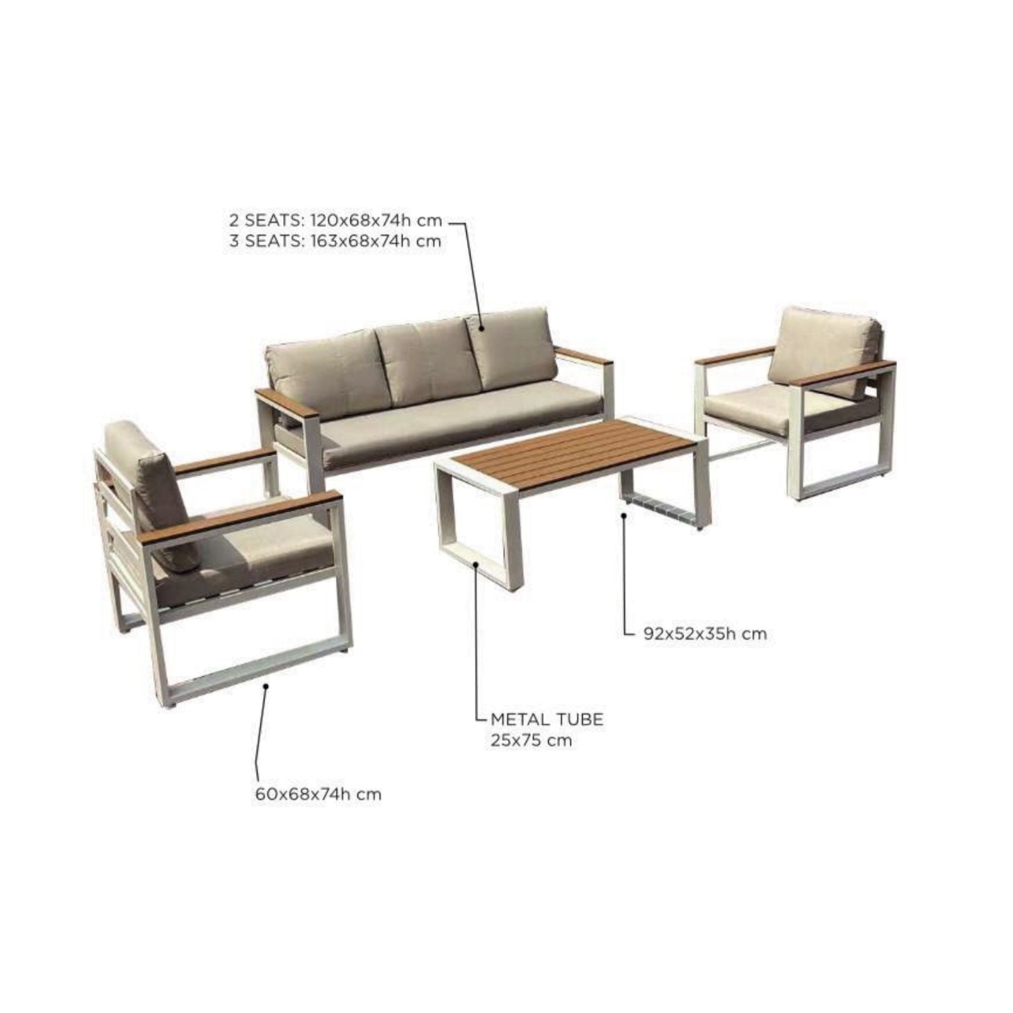 Salotto First da giardino