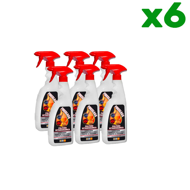 Pulitore fireglass spray 750ml x6