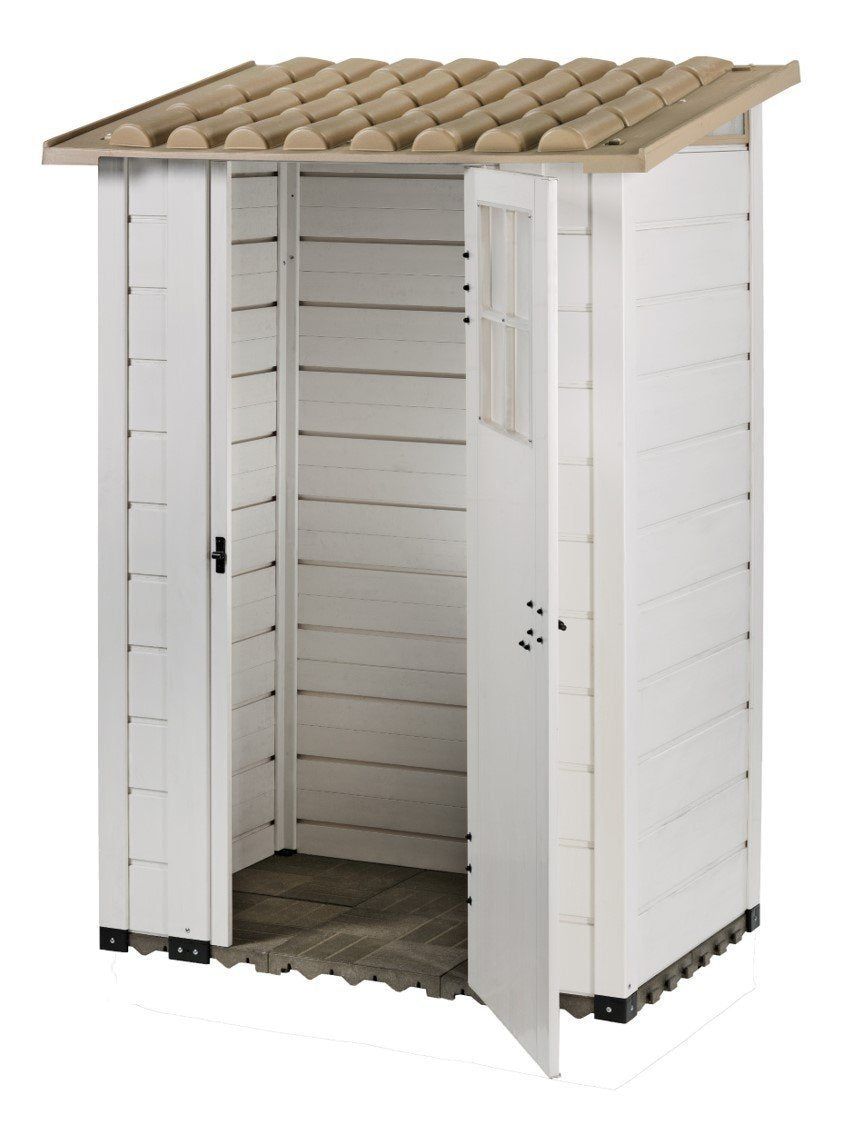 CASETTA DA GIARDINO DA 100 BEIGE 122,5X82,5X201 CM. 5