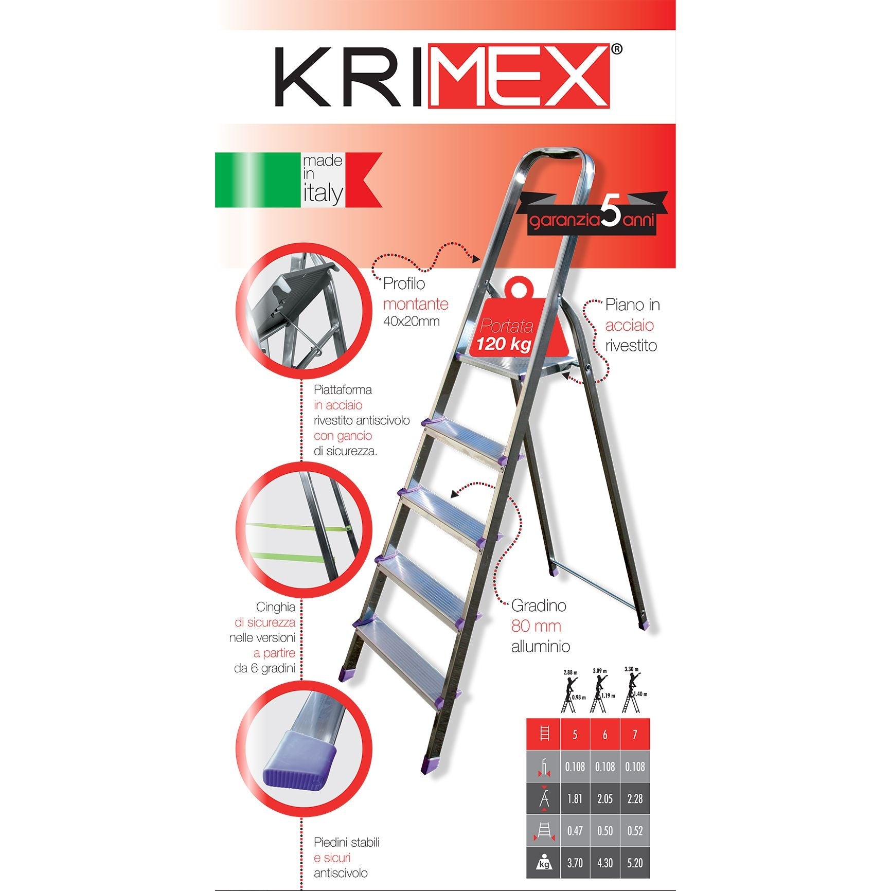Scala krimex 6 gradini 5