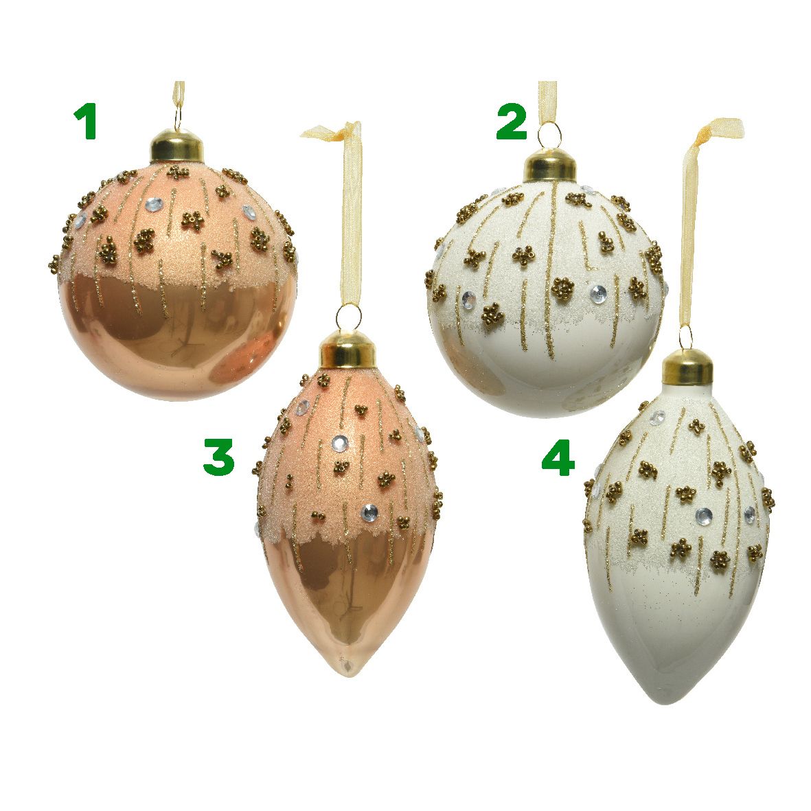 Pendaglio in ceramica glitter 8 cm