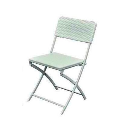 Sedia pieghevole effetto rattan Seduta e schienale