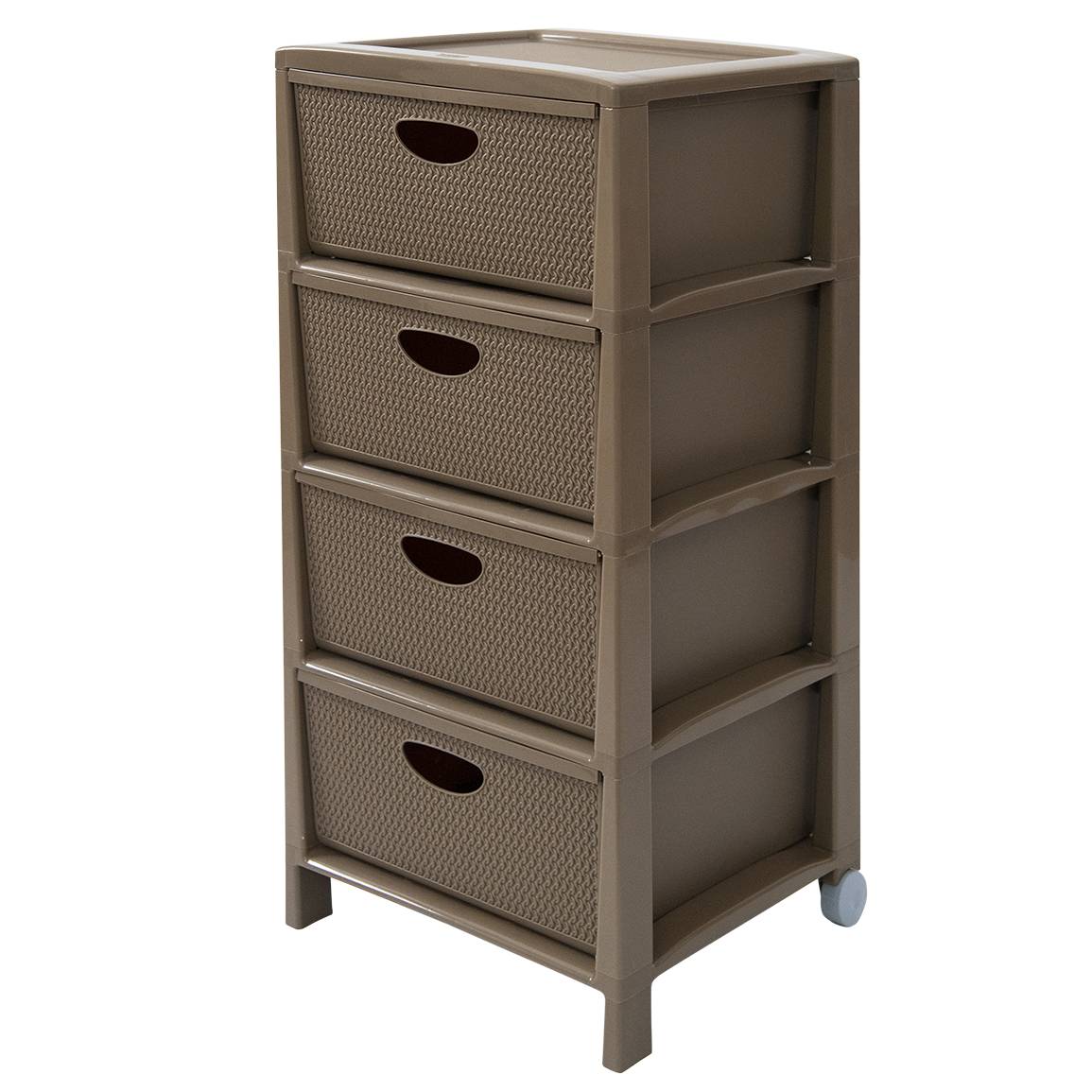 Cassettiera intreccio 4 cassetti