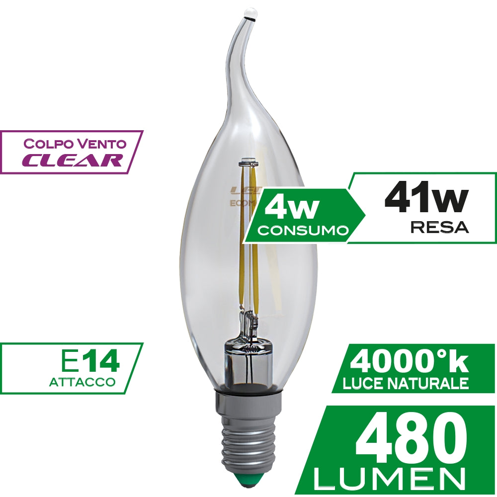 Lampadina LED colpo di vento 4W 3