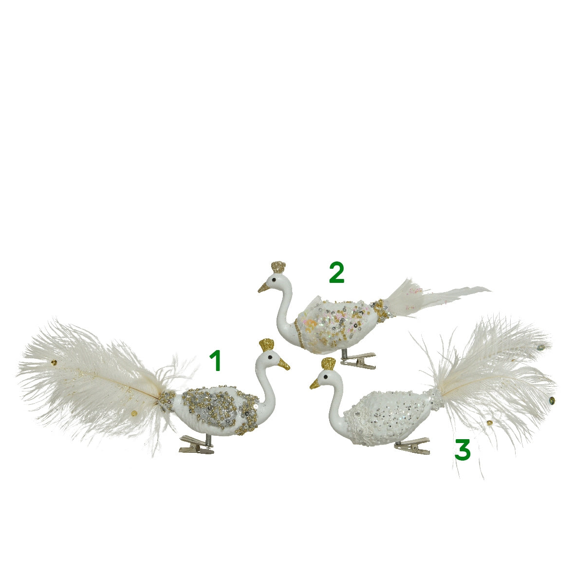 Addobbo albero uccello con clip Kaemingk