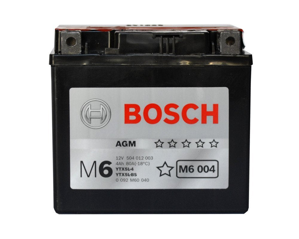 Batteria Bosch Moto AGM 4Ah 12V M6004