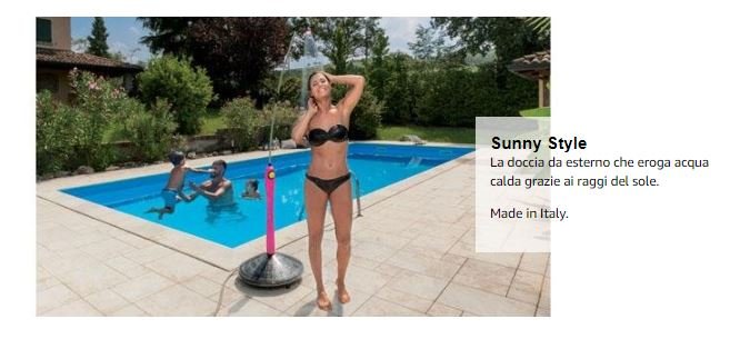 DOCCIA SUNNY STYLE COLORE FUCSIA AD ENERGIA SOLARE - GF GIARDINO 80005521 3