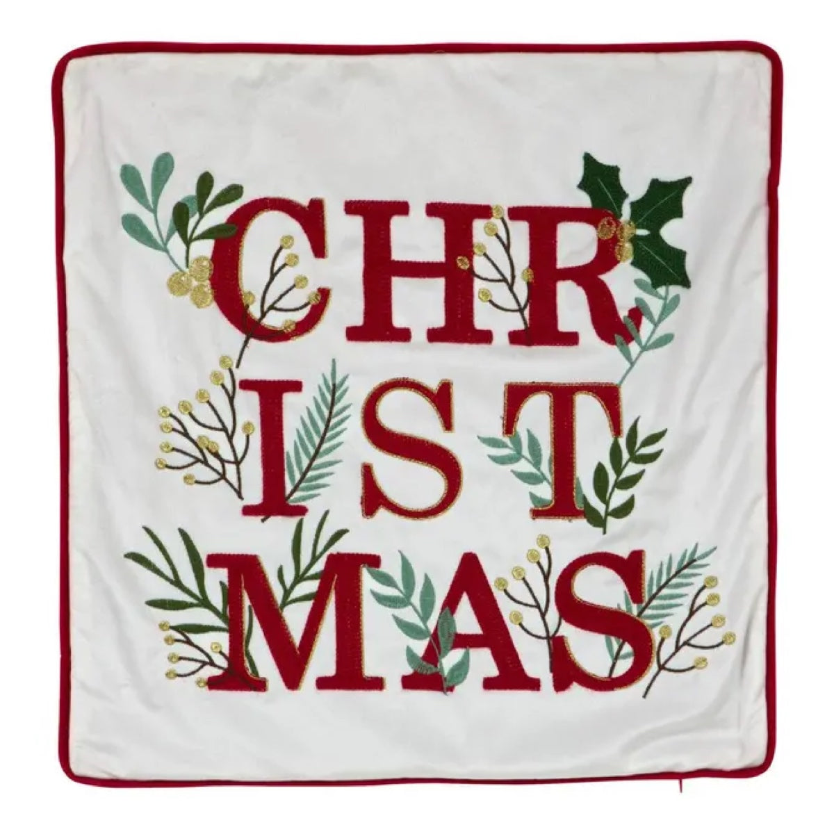 Cuscino Natalizio Decorativo Rosso Christmas 45x45 cm 3