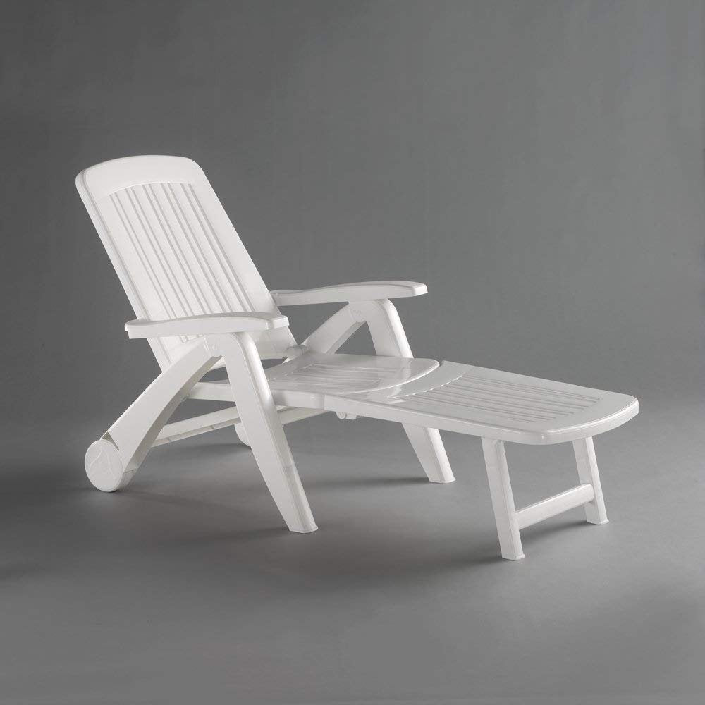 LETTINO SATURNO BIANCO CON RUOTE - NEW GARDEN 11561