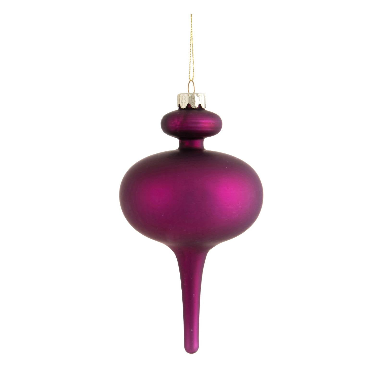 Decorazione addobbo a punta in vetro