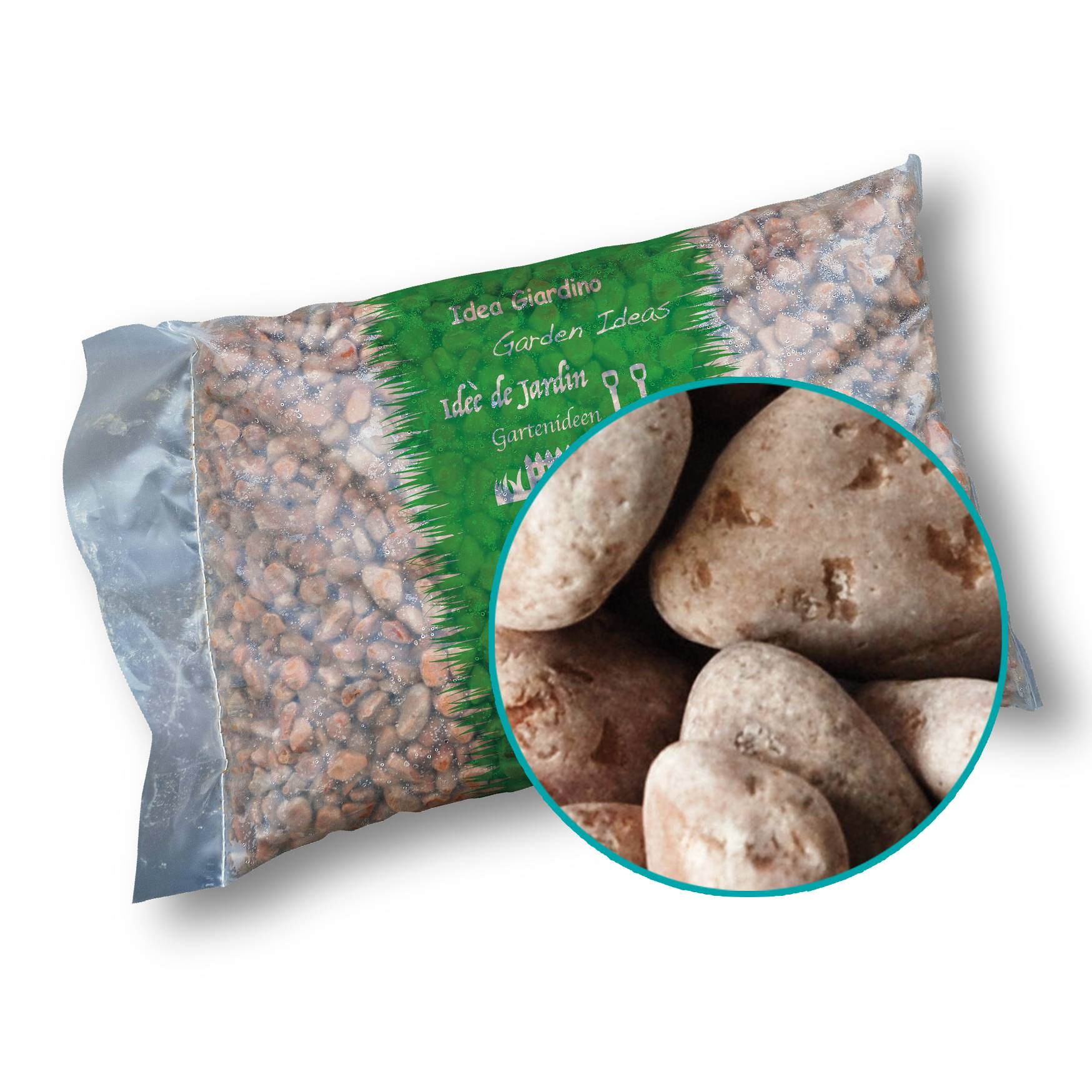 Ciottolo Rosso Verona 40/60 20KG