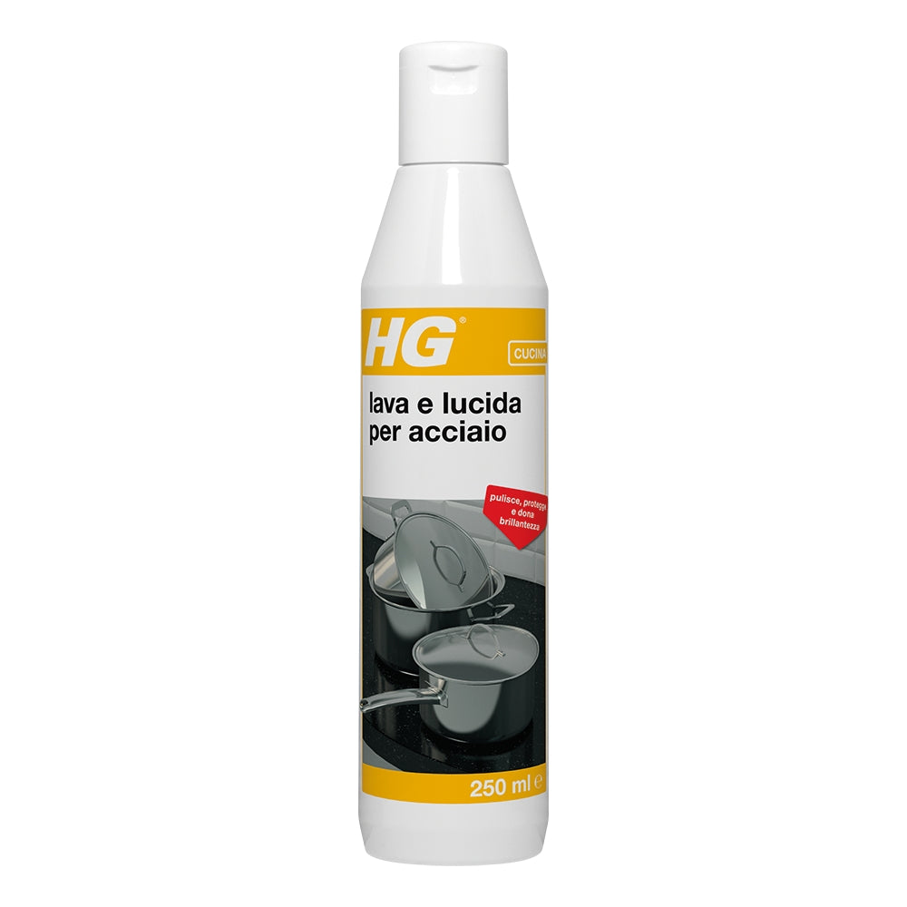 HG lava e lucida per acciaio 300ml