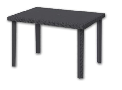 TAVOLO MODELLO RODOLFO MARRONE 120X80X72 CM - DIMAPLAST PAS100MA