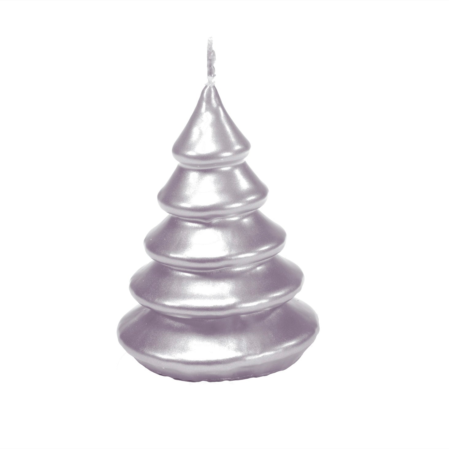 Candela 'pino' lucid in cera Mercury silver grey