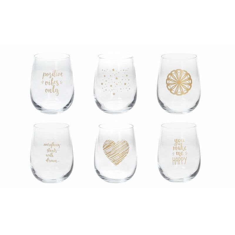 Set 6 bicchieri Dorado Tognana