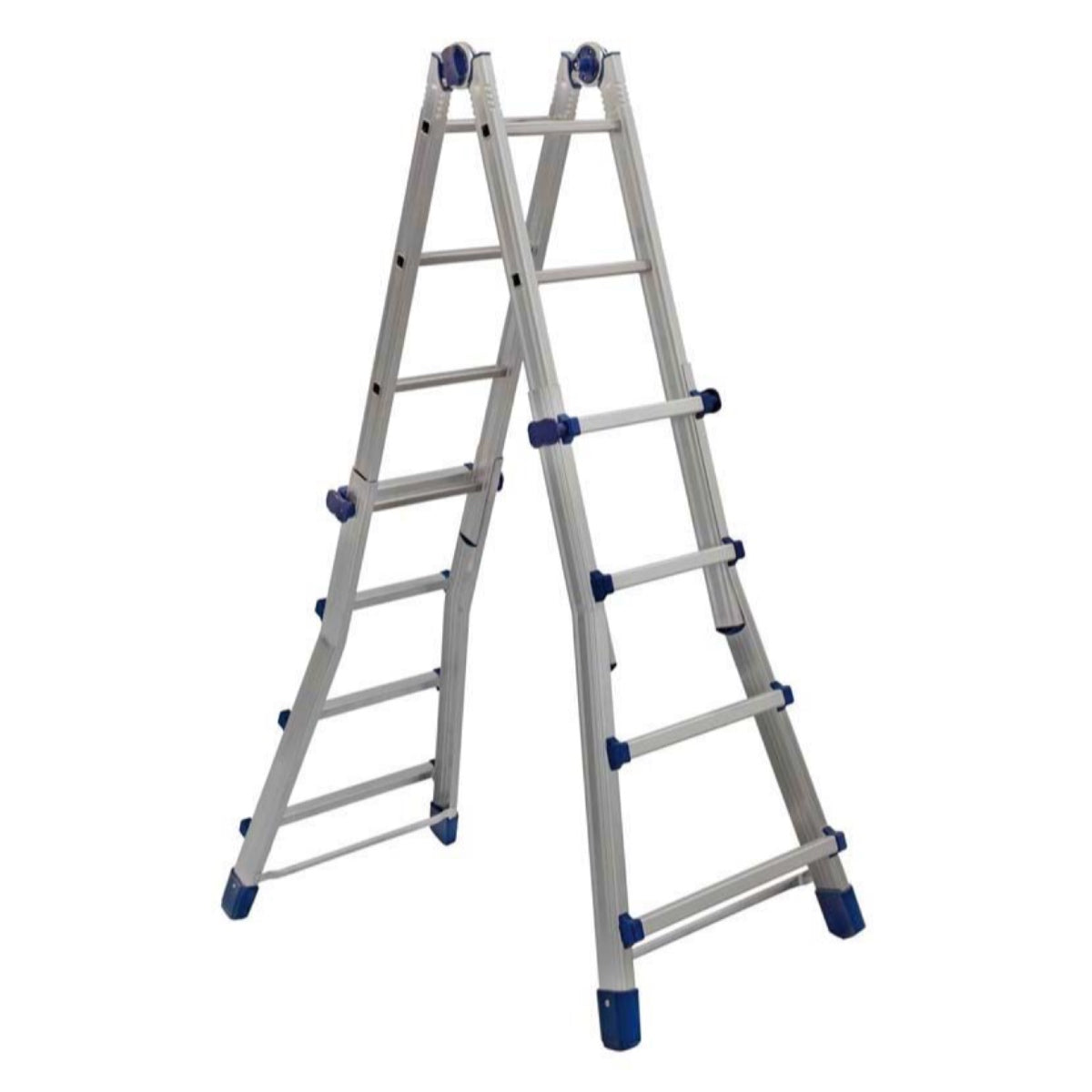 SCALA ALLUMINIO 4+4 BRIKO BLU TELESCOPICA