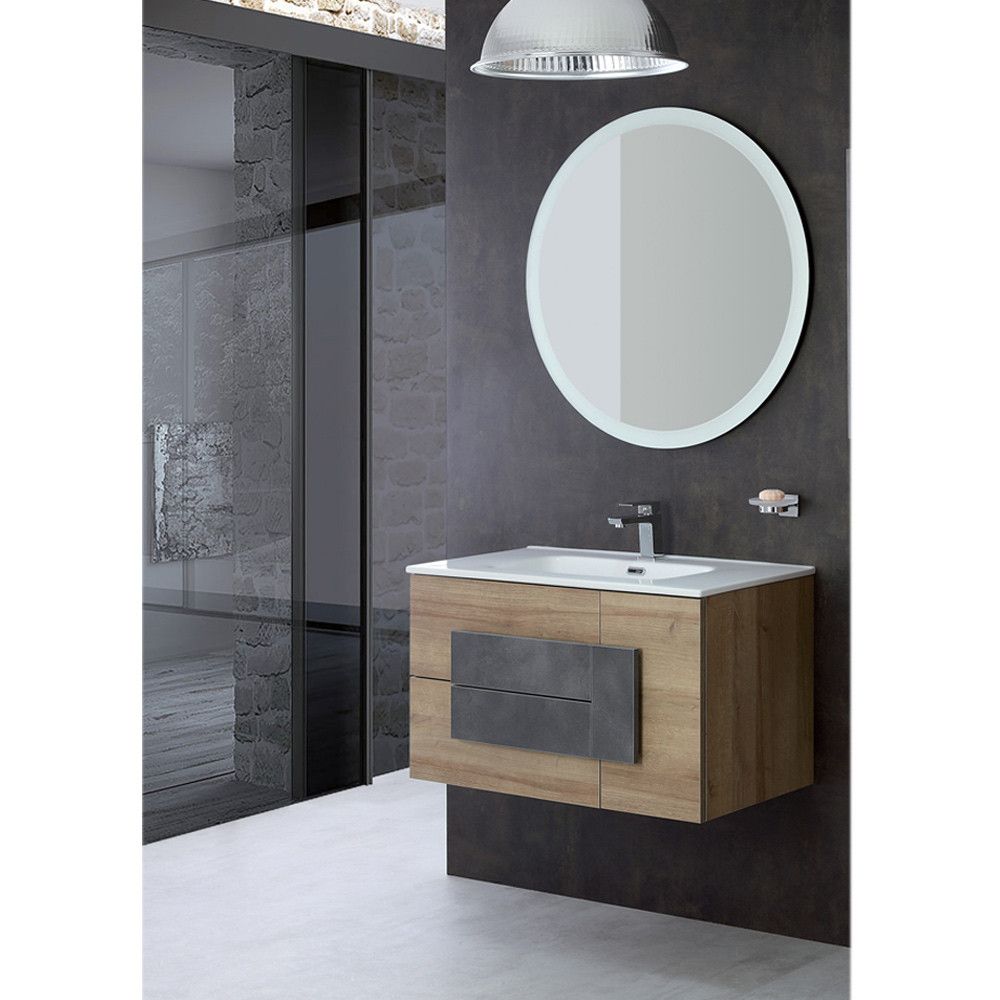 Composizione bagno sospesa 80cm