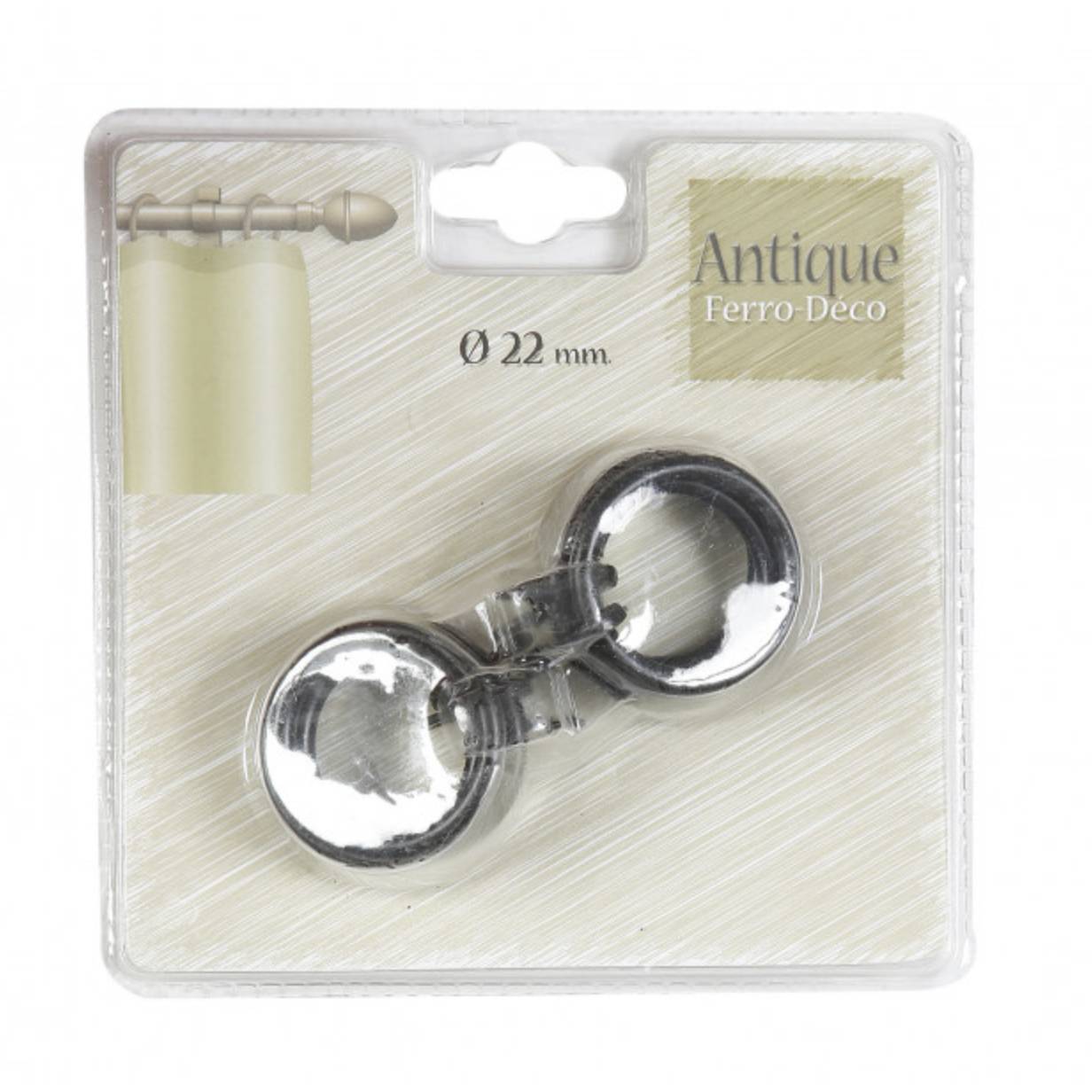 Anello in metallo per tende 22 mm 8Pz