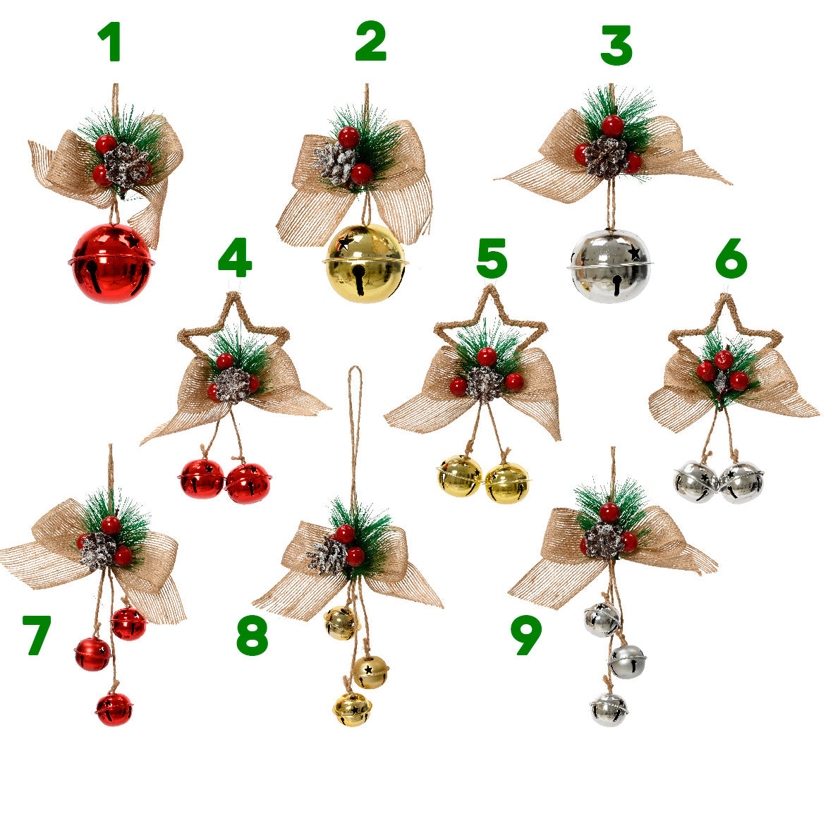 Campanelli assortiti natalizi