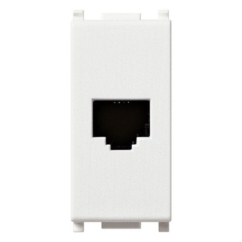 Presa RJ11 6/4 bianco Vimar Plana