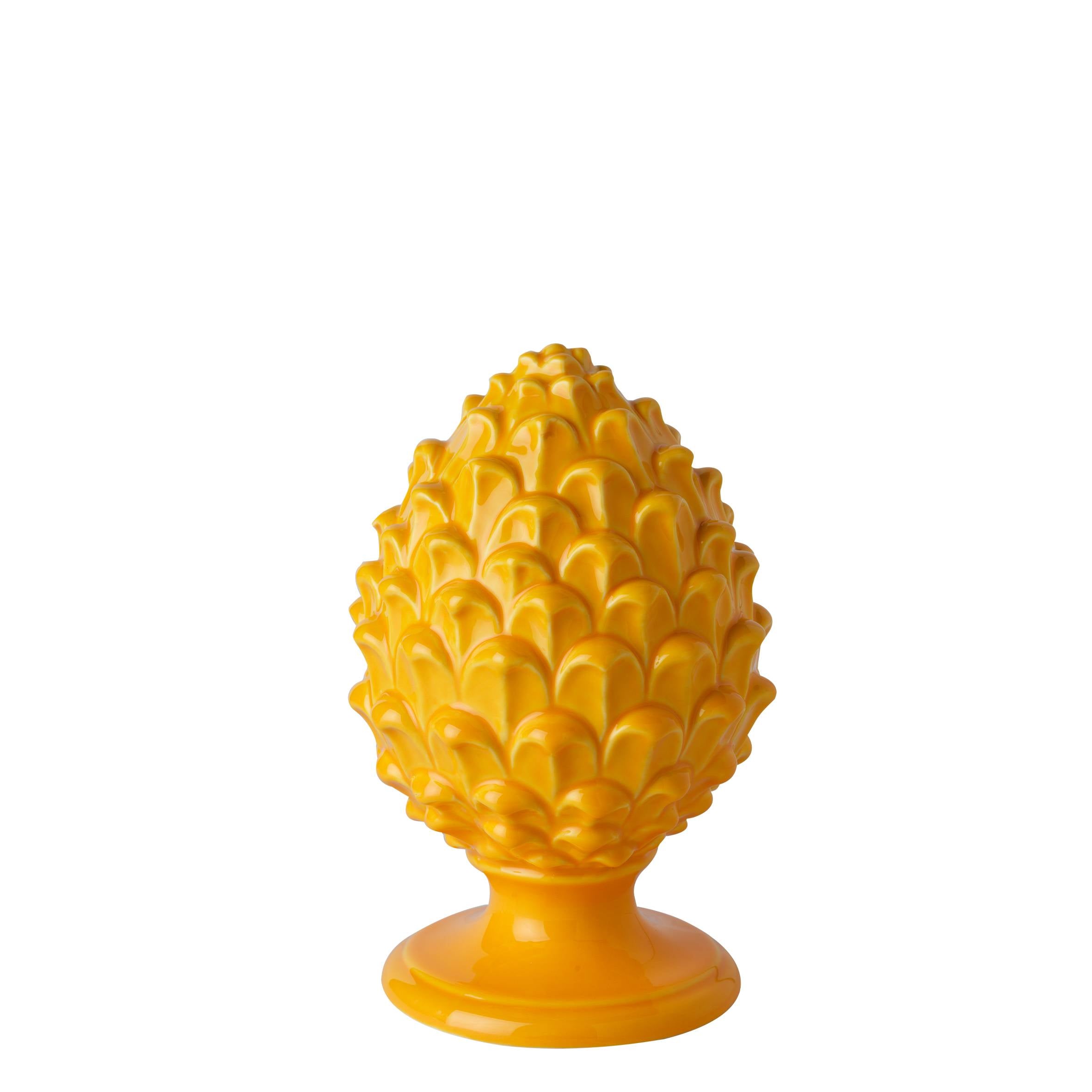 Pigna in porcellana dipinta a mano 14 cm 5