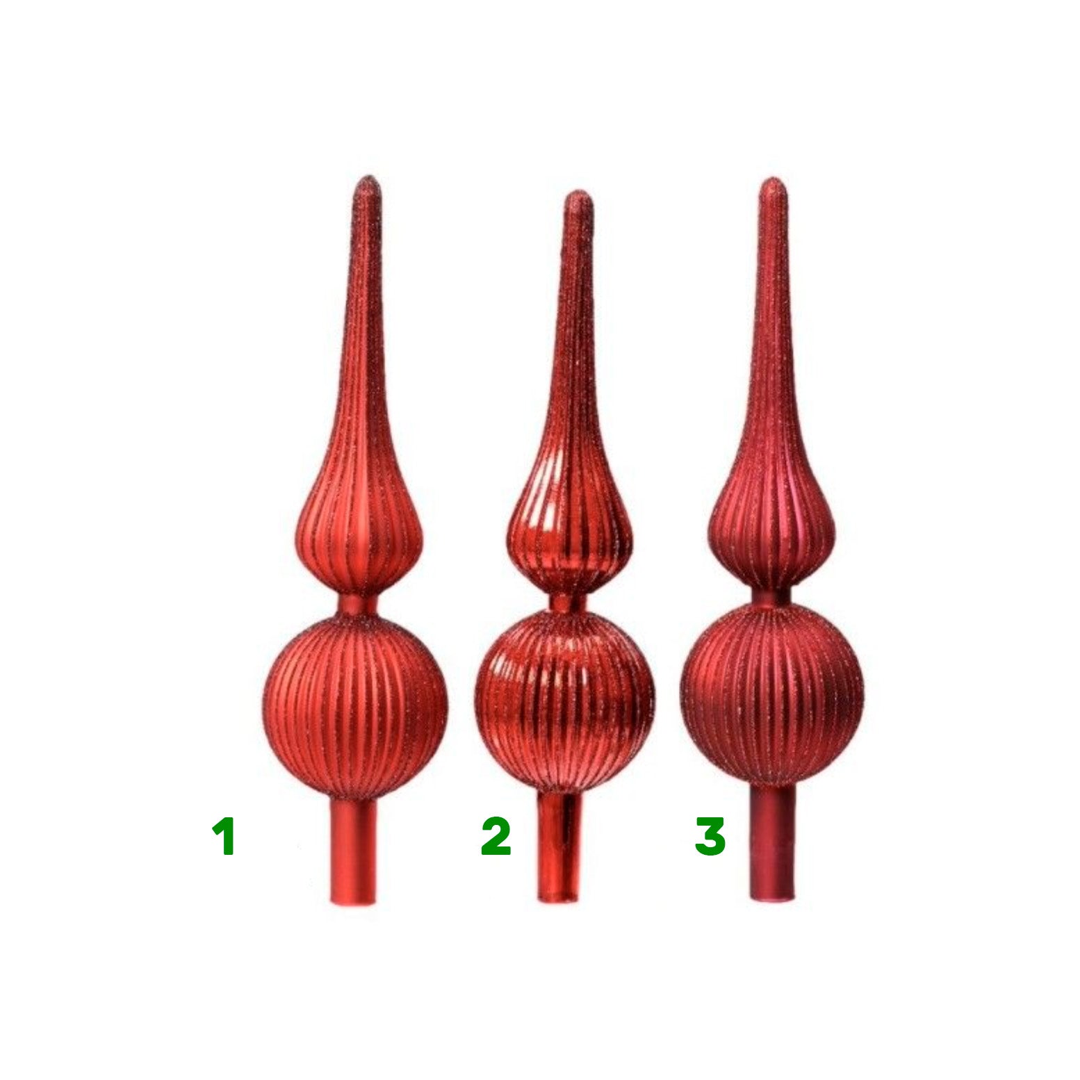 Puntale 8x8x31 cm rosso