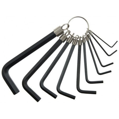 Stanley set 10 chiavi a brugola con anello