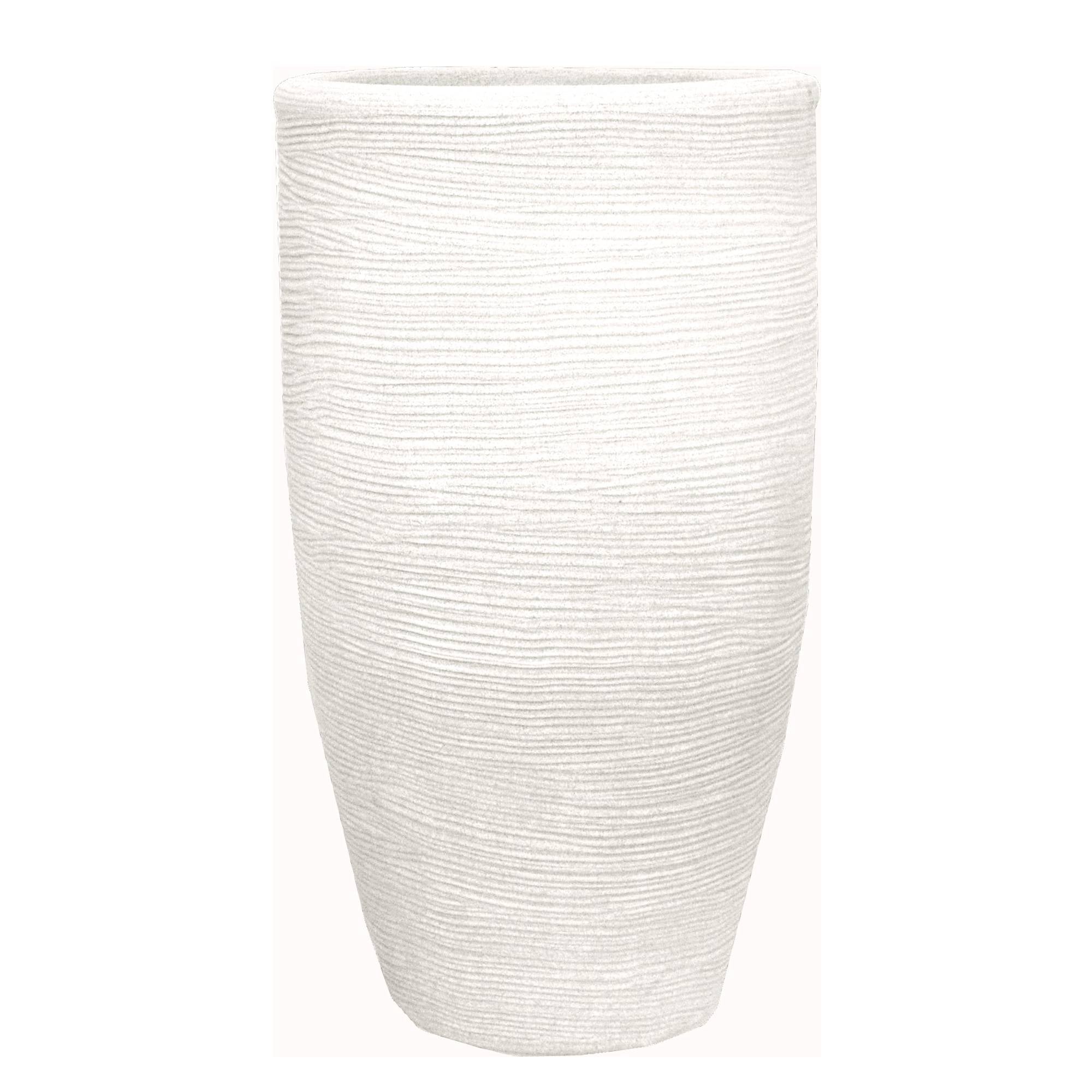 Tronco conico alto rigato Shabby perla