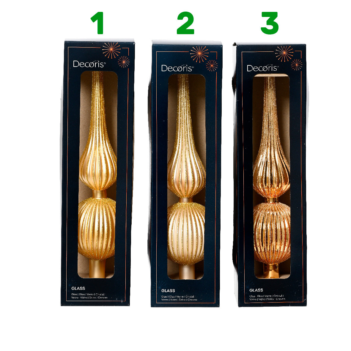 Puntale 8x8x31 cm in vetro