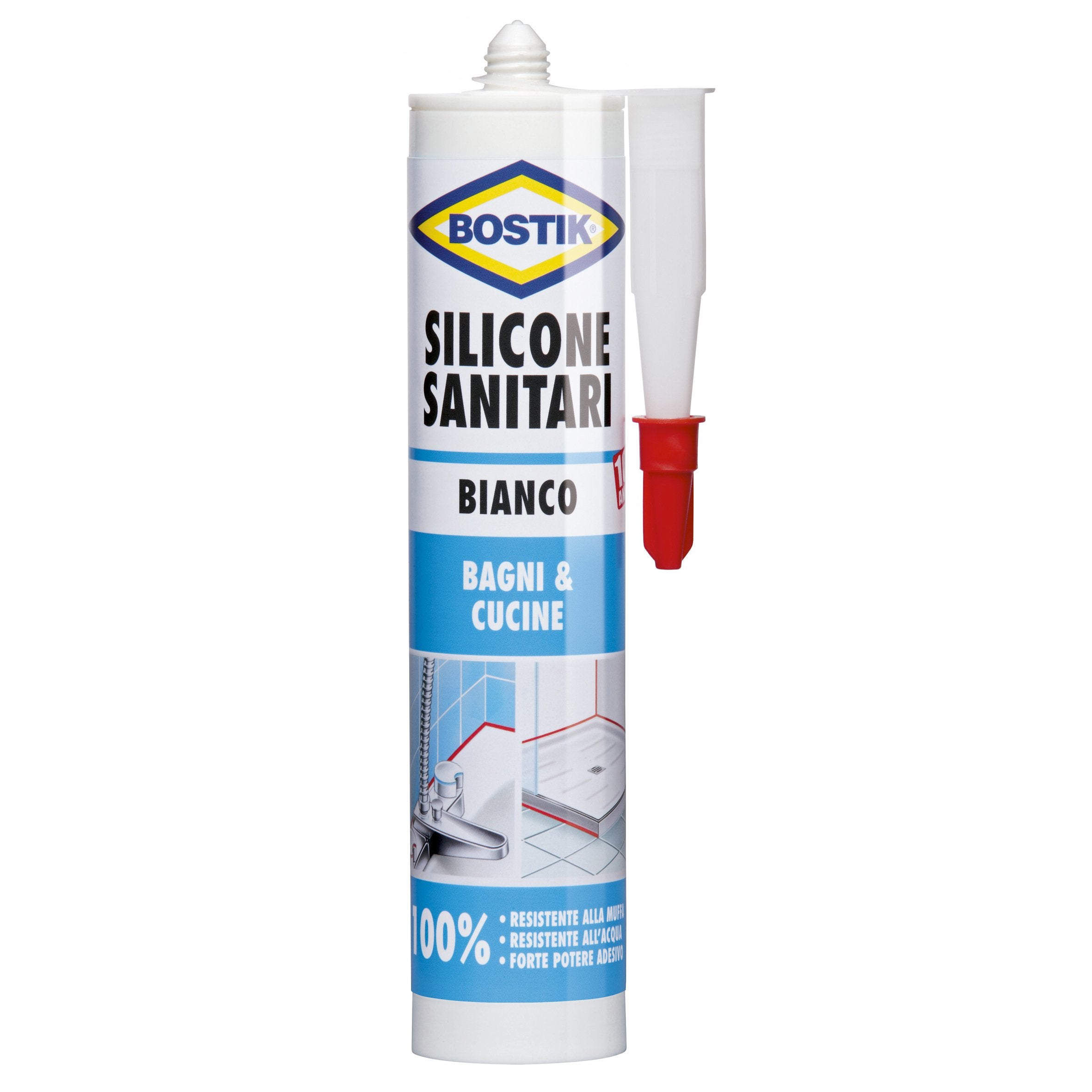 SIGILLANTE BOSTIK PER SANITARI COLORE BIANCO ML.280 - UHU BOSTIK D2458