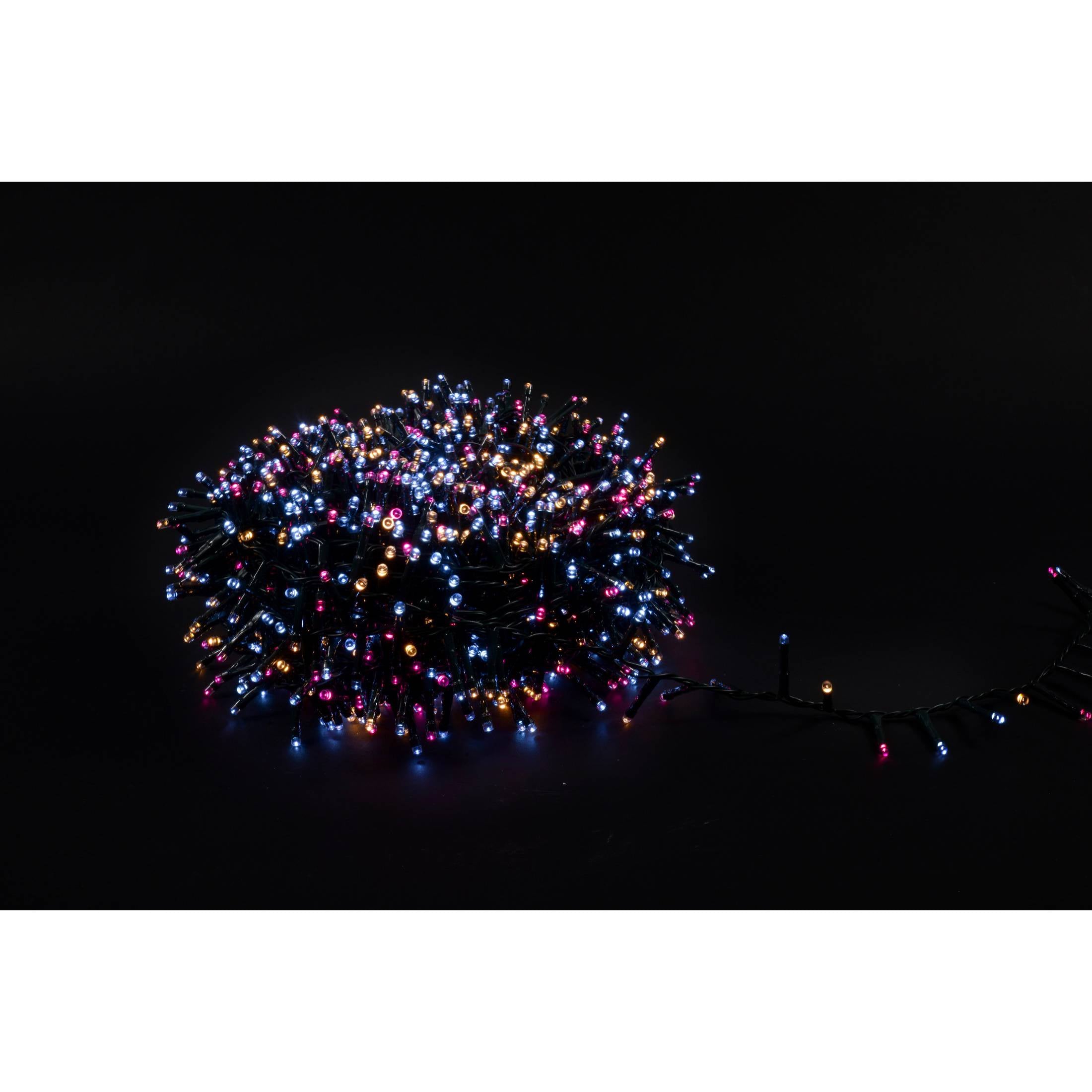 384 minilucciole da esterno multicolor rosa Mercury