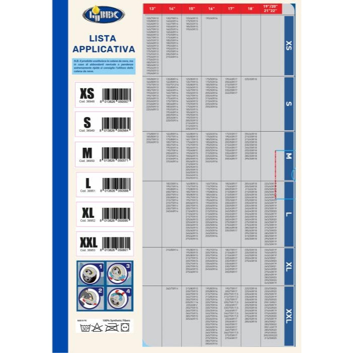Calze da Neve Omologate Lubex 3