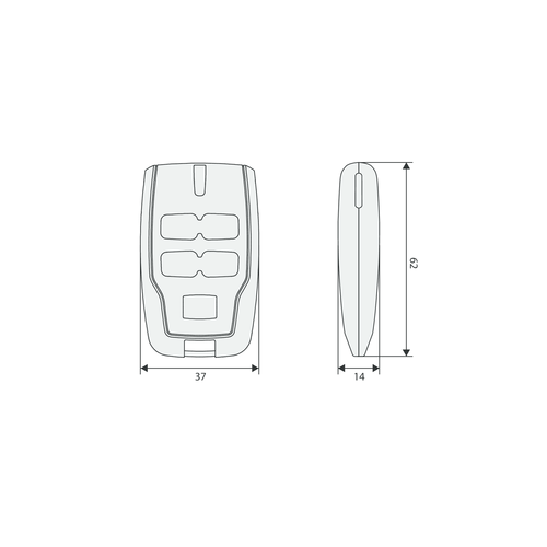 MITTO BICANALE 433 MHZ 12V 6