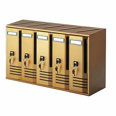Cassetta Postale 5 posti Bronzo