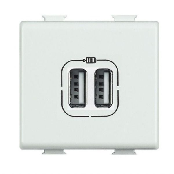 Bticino Matix USB 2 prese  1500mA 5V DC