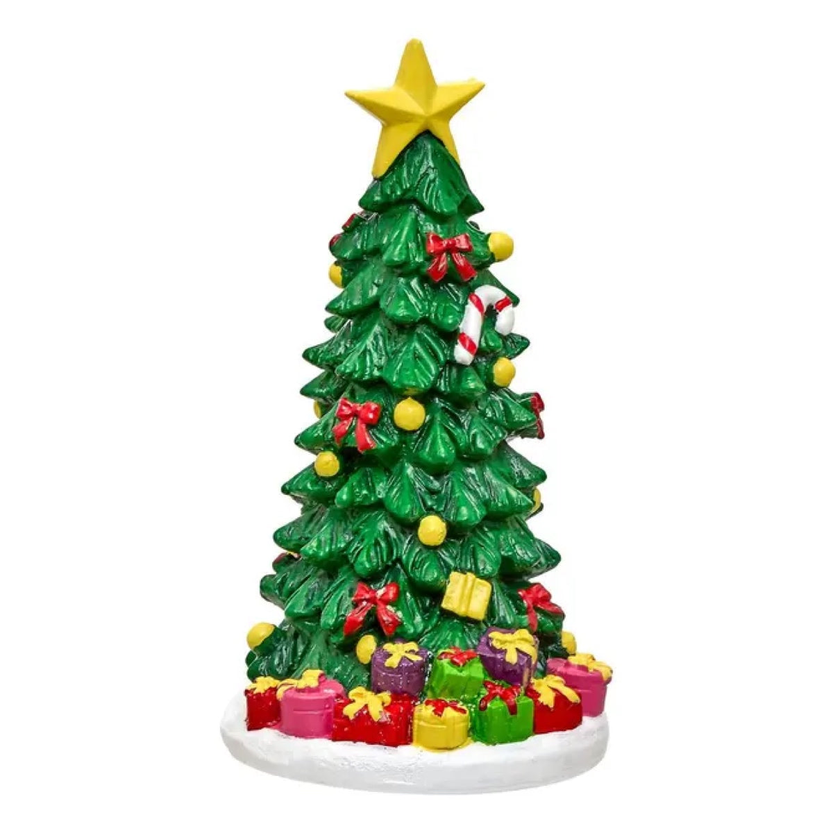 Alberello di Natale Decorativo per Villaggio Natalizio 12 cm