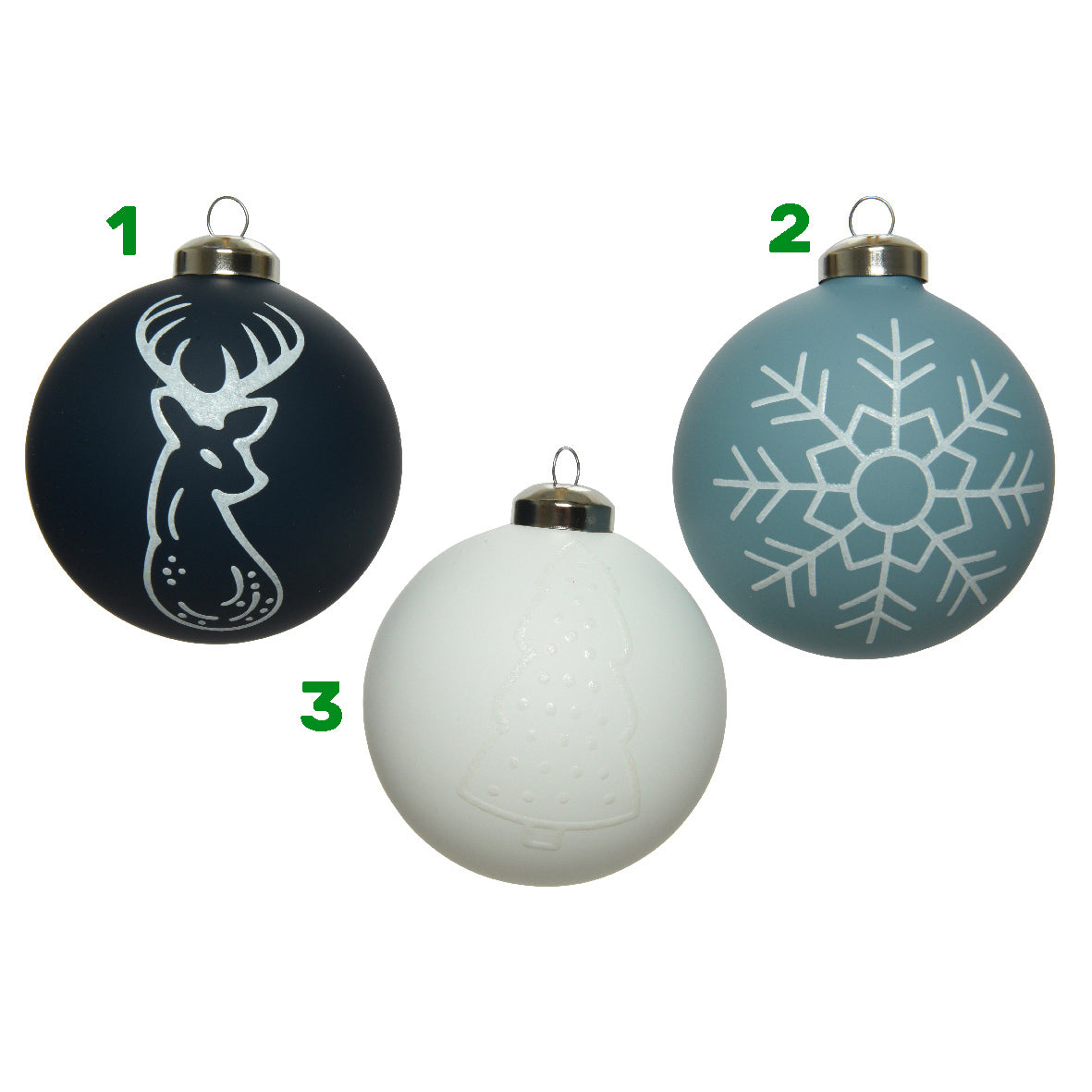 Pallina opaca natalizia 8 cm