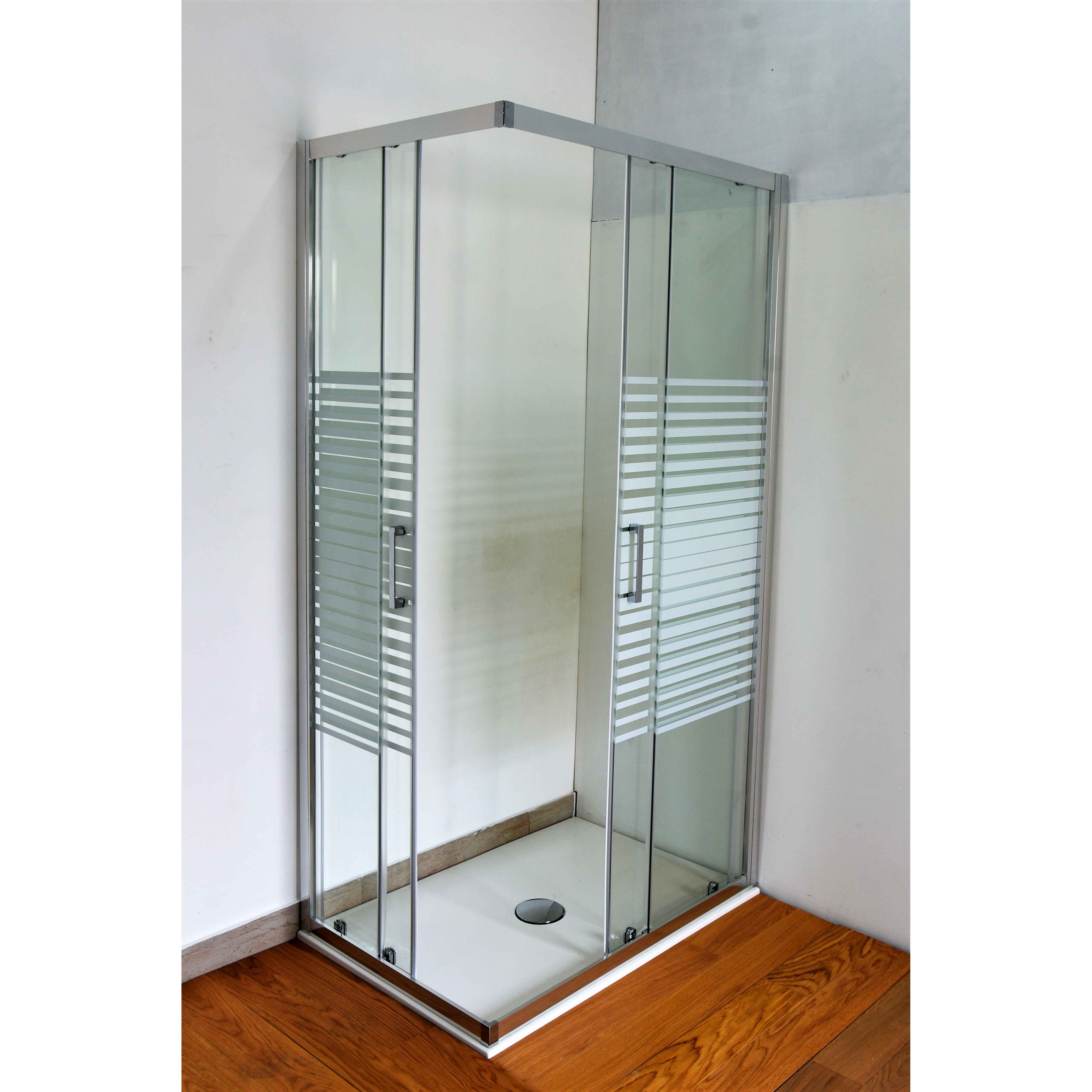 Lato per box doccia angolare Cromo 3